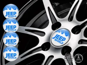 Jeep Adesivo Silicone Edizione Emblemi Cerchio Custom